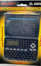 Load image into Gallery viewer, Lot Of 2 Sharp Item No EL-6800B Memo Master Organizer Pocket Size Factory Sealed
