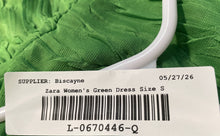 Load image into Gallery viewer, Zara Womens Green Asymmetrical Ruffle Sleeveless One-Shoulder Blouse Top Size S
