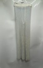 Load image into Gallery viewer, Forever 21 Womens White Sparkling Mesh Wide-Leg Beach Trouser Pants Size M

