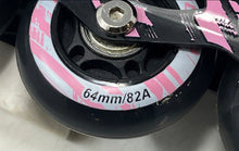 Load image into Gallery viewer, Ecoo Girls Black Pink Adjustable Strap Rollerblades Inline Skates Size S 10C-13C
