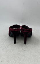 Load image into Gallery viewer, Michael Kors Womens Burgundy Crystal Embellished Stiletto Mule Heels Size 5.5M
