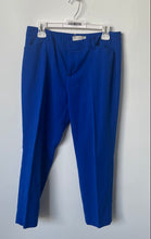 Load image into Gallery viewer, Gap Womens Blue Stretch Flat Front Straight Leg Slim Fit Cropped Pants Size 6
