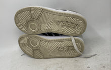 Load image into Gallery viewer, Adidas Kids Hoops Mid IH7893 White Black Leather Lace-Up Sneaker Shoes Size 2.5

