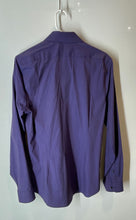 Load image into Gallery viewer, Express 1MX Mens Purple Fitted Long Sleeve Collared Dress Shirt Size S 14-14.5
