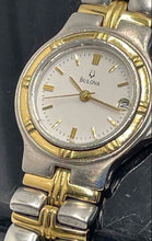 Load image into Gallery viewer, Authentic Bulova Women's Gold-Tone Silver-Tone Watch

