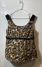 Load image into Gallery viewer, Nine West Womens Brown Leopard Print Sleeveless Pullover Blouse Top Size 16
