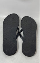 Load image into Gallery viewer, Coach Womens Abbigail Black Monogram Slip-On Flip-Flop Sandals Size 9B
