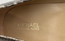 Load image into Gallery viewer, Michael Kors Womens Flex Beige Brown Snakeskin Stiletto Pump Heels Size 11M
