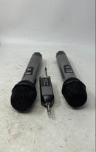 Load image into Gallery viewer, Tonor TW-360 Gray Black Dual Wireless Handheld Dynamic Microphone Set Not Tested
