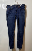 Load image into Gallery viewer, True Religion Womens Blue Denim 5-Pocket Design Stretch Skinny Jeans Size 29
