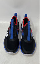 Load image into Gallery viewer, Reebok Kids Lite Spinner Black Blue Red Low Top Slip-On Sneaker Shoes Size 3K
