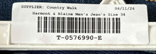Load image into Gallery viewer, Harmont &amp; Blaine Mens Blue Medium Wash Pockets Denim Straight Leg Jeans Size 34
