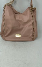 Load image into Gallery viewer, Bebe Womens Blush Pink Leather Inner Pocket Double Strap Zipper Shoulder Bag
