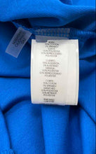 Load image into Gallery viewer, Calvin Klein Womens Blue Ruffle Sleeve Round Neck Blouse Top Size Large
