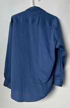 Load image into Gallery viewer, Alfani Mens Blue Regular Fit Long Sleeve Collared Stretch Dress Shirt Size M
