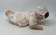 Load image into Gallery viewer, White Pink Brown Hair And Eyes Fashion Porcelain Play Baby Doll
