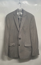 Load image into Gallery viewer, Calvin Klein Mens Gray Wool Long Sleeve Single-Breasted Two Button Blazer Sz 40R
