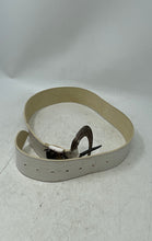 Load image into Gallery viewer, Unbranded Womens White Beige Leather Adjustable Formal Dress Belt One Size
