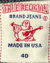 Load image into Gallery viewer, True Religion Mens Blue Cotton Ricky Denim Straight Leg Jeans Pants Size 40
