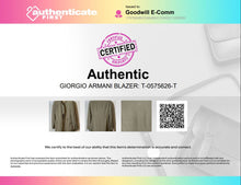 Load image into Gallery viewer, Authentic Giorgio Armani Mens Beige One-Button Blazer Size EUR 40 Stained
