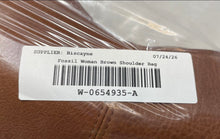 Load image into Gallery viewer, Fossil Womens Brown Leather Outer Flap Pocket Double Handle Shoulder Bag
