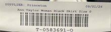 Load image into Gallery viewer, Ann Taylor Womens Black Back-Zip Short Straight &amp; Pencil Skirt Size 0
