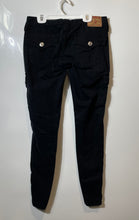 Load image into Gallery viewer, True Religion Womens Black Regular Fit Krista Skinny Leg Cargo Jeans Size 26

