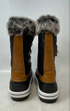 Load image into Gallery viewer, Vepose Womens CJY971A Black Brown Insulated Faux Fur Winter Snow Boots Size 8
