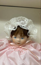 Load image into Gallery viewer, Dolls By Pauline Limited Edition Brown Hair Blue Eyes Adelaide Baby Doll w/ Tags
