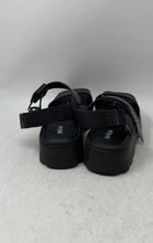 Load image into Gallery viewer, Melissa Womens Kick Off Black Open Toe Adjustable Strap Platform Sandals Size 9
