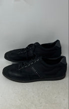 Load image into Gallery viewer, Hugo Boss Mens Lighter Black Low Top Lace-Up Sneaker Shoes Size EUR 46
