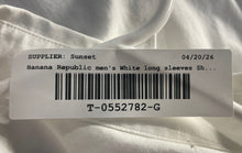 Load image into Gallery viewer, Banana Republic Mens White Cotton Long Sleeve Collared Button-Up Shirt Size XL
