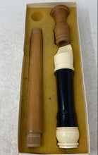 Load image into Gallery viewer, Gill Musical Instrument Black White Woodwinds Alto F Recorder Flute With Box
