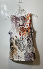 Load image into Gallery viewer, Cache Womens Multicolor Printed V-Neck Sleeveless Tank Top Size Medium
