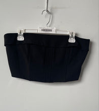 Load image into Gallery viewer, Forever 21 Womens Black Sleeveless Back-Zip Strapless Tube Blouse Top Size Large
