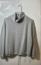 Load image into Gallery viewer, Zara Womens Gray Long Sleeve Turtleneck Drawstring Hem Pullover Sweater Size M
