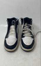 Load image into Gallery viewer, Nike Boys Air Jordan 1 Mid DQ8423-103 Black White Green Sneakers Shoes Size 5Y
