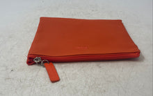 Load image into Gallery viewer, Lacoste Womens Orange Turkish Airlines Zip Top Lined Amenity Travel Pouch Wallet

