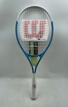 Load image into Gallery viewer, Wilson Ultra Power XL 112 White Blue Tennis Racket And Tennis Balls Player Set

