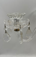 Load image into Gallery viewer, Home Decor Collectible Crystal Clear Gold-Tone Engraved Candelabra
