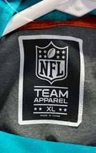 Load image into Gallery viewer, NFL Mens Gray Green Miami Dolphins Long Sleeve Pullover Hoodie Size XL
