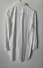 Load image into Gallery viewer, Lacoste Womens White Long Sleeve Front Pocket Collared Tunic Blouse Top Size 38
