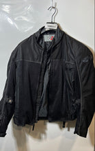 Load image into Gallery viewer, Joe Rocket Mens Black Long Sleeve Full-Zip Cropped Motorcycle Jacket Size Medium
