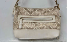 Load image into Gallery viewer, Stone Mountain Womens Cream Woven Straw Detachable Strap Crossbody Purse
