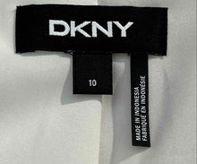 Load image into Gallery viewer, DKNY Womens White Long Sleeve Notch Lapel Pockets One-Button Blazer Jacket Sz 10
