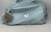 Load image into Gallery viewer, Kipling Womens Light Blue Zipper Double Handles Adjustable Strap Shoulder Bag
