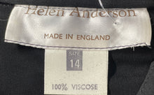Load image into Gallery viewer, Helen Anderson Womens Black Long Sleeve Mock Neck Sequin Blouse Top Size 14
