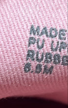 Load image into Gallery viewer, Michael Kors Womens Pink Poppy Logo Embossed Stripe Sneaker Shoes Size 6.5M
