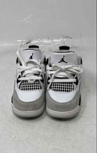 Load image into Gallery viewer, Nike Kids Air Jordan 4 Retro White Black Lace-Up Sneaker Shoes Size 8C
