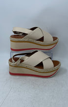 Load image into Gallery viewer, Enzo Angiolini Womens Eva Beige Leather Open Toe Buckle Strappy Sandals Size 8 M
